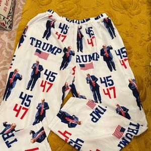 Trump White Pajama Pants NWOT Sz XL
